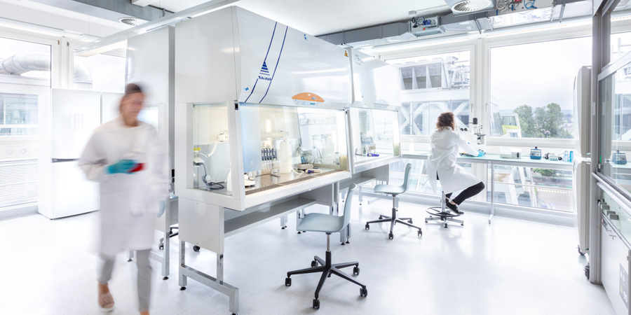 Fully equipped lab spaces at the Switzerland Innovation Park Basel Area